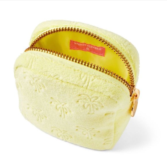 Yellow Terrycloth Palm Tree  Mini Square Pouch - Stoney Clover Lane x Target - Picture 3 of 5